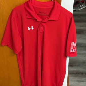 Under Armour Vibrant Red Performance Polo